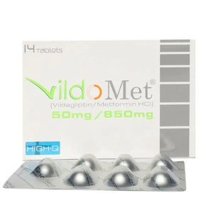 Vildomet 50mg/850mg Tablets (Vildagliptin + Metformin HCl)
