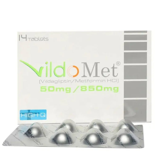Vildomet 50mg/850mg Tablets (Vildagliptin + Metformin HCl) – Available in Pakistan