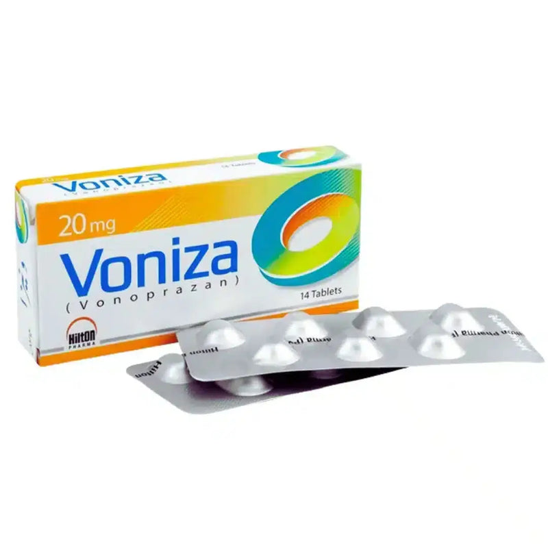 Voniza 20mg Tablets (Vonoprazan) - Acid Reflux & Ulcer Treatment - Hilton Pharma