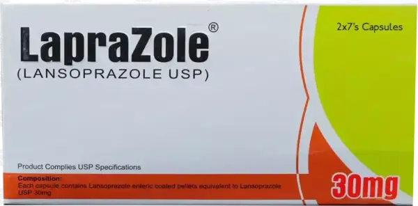 Laprazole 30mg Capsules – Lansoprazole for GERD & Stomach Ulcer