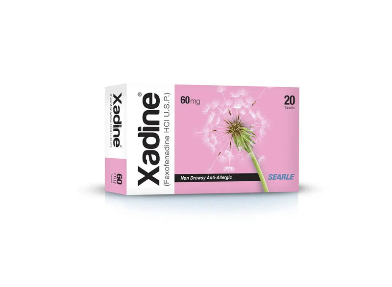 Xadine 60mg Tablet (Fexofenadine) – Twice Daily Allergy Relief