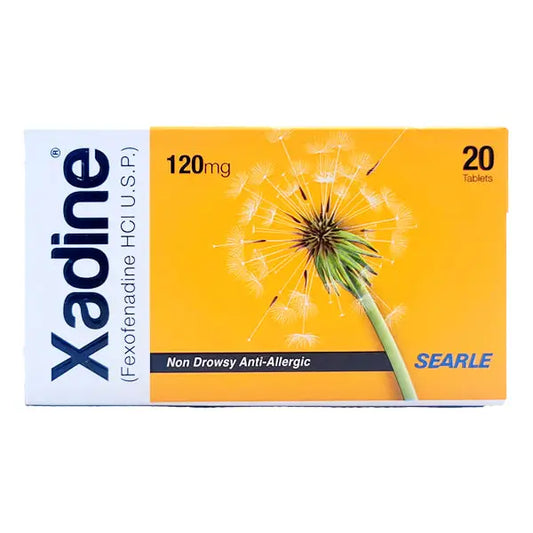Xadine 120mg Tablet – Fexofenadine HCl for Allergy and Rhinitis Relief