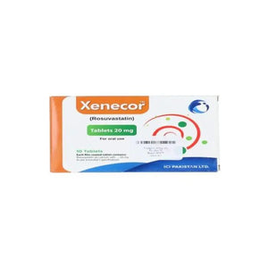Xenecor Tablets 20mg Rosuvastatin high-strength statin by ICI Pharma - Derma.pk