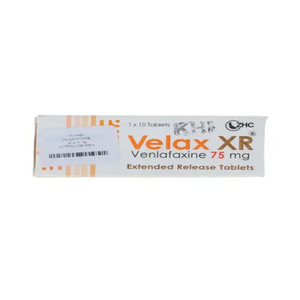 Velax XR 75mg Tablets – Venlafaxine Extended Release SNRI Antidepressant – Schazoo Lab Pakistan
