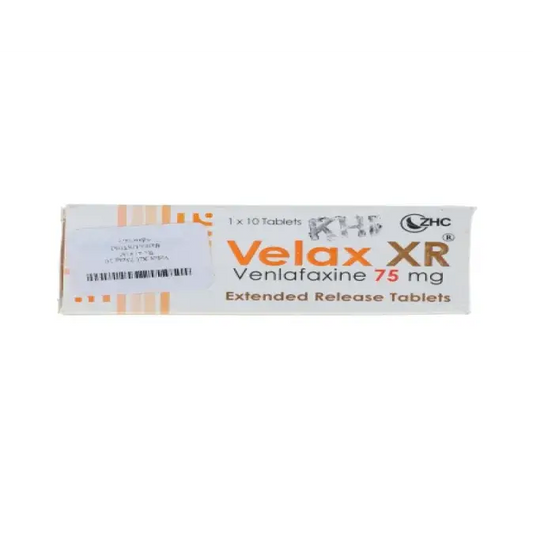 Velax XR 75mg Tablets – Venlafaxine Extended Release SNRI Antidepressant – Schazoo Lab Pakistan