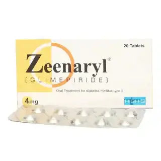 Zeenaryl Tablets 4mg — Glimepiride for Type 2 Diabetes – Available in Pakistan