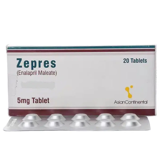 Zepres 5mg Tablets 20's – Enalapril for Hypertension Treatment