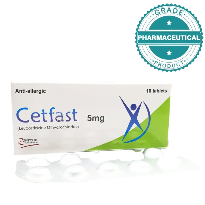 CETFAST TABLETS ANTI-ALLERGIC 5mg PACK OF 10 TABLES