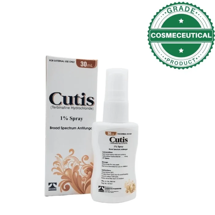 CUTIS 1% SPRAY (TERBINAFINE HYDROCHLORIDE) 30ml