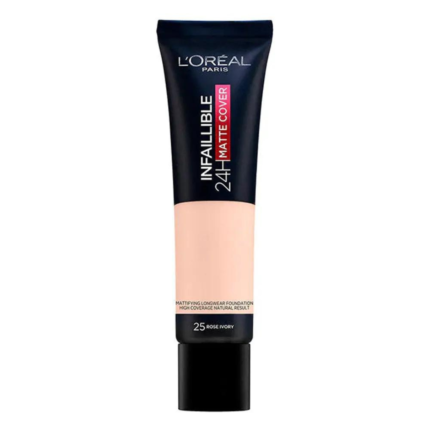 LOREAL INFALLIBLE MATTE COVER FOUNDATION IN IVOIRE ROSE (25) 30ml