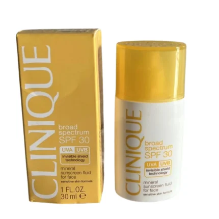 CLINIQUE MINERAL SUNSCREEN FLUID FOR FACE SPF 30 BROAD SPECTRUM 30ml