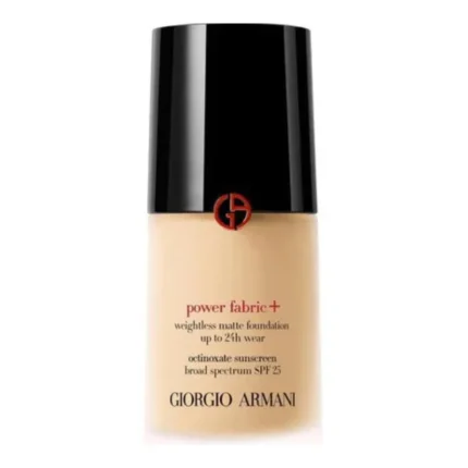 GIORGIO ARMANI POWER FABRIC + WEIGHTLESS MATTE FOUNDATION IN SHADE #2.75 - 30ml: EXTENDED WEAR FORMULA