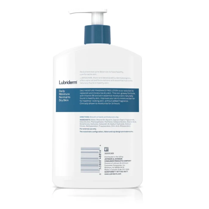 LUBRIDERM FRAGRANCE-FREE DAILY MOISTURE LOTION FOR NORMAL TO DRY SKIN 177ml