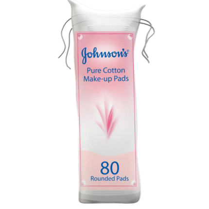 JOHNSONS PURE COTTON COSMETIC ROUNDS 80