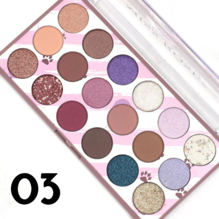 MISS ROSE EYESHADOW PALETTE WITH 18 COLORS SHADE 03