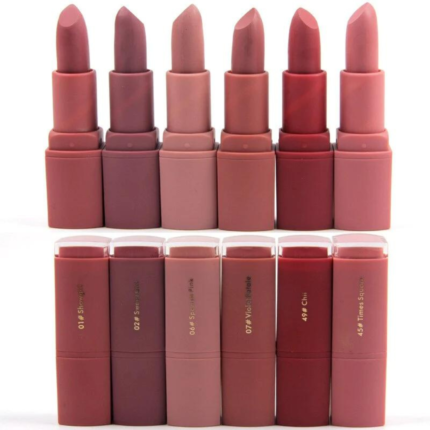 PACK OF 6 MINI LIPSTICK BY MISS ROSE