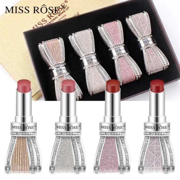 MISS ROSE LIPSTICK SET 4 SHADES IN COLOR 01