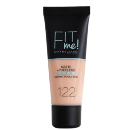 FIT ME MATTE + PORELESS FOUNDATION BY MAYBELLINE IN SHADE 122 CREAMY BEIGE