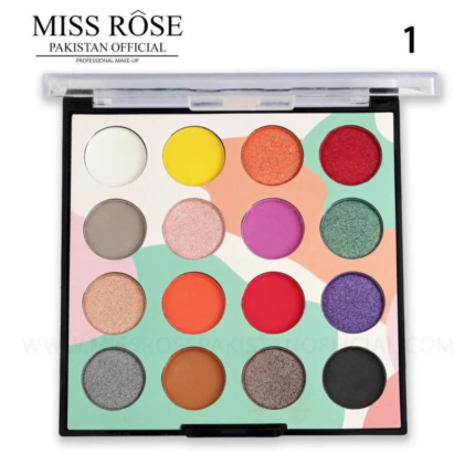 MISS ROSE EYESHADOW PALETTE WITH 16 COLORS -01