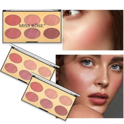 MISS ROSE BLUSH PALETTE WITH 6 SHADES IN N1