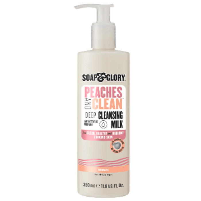 SOAP & GLORY PEACHY CLEANSE HYDRATING MILK FOR ALL SKIN TYPES 350ml