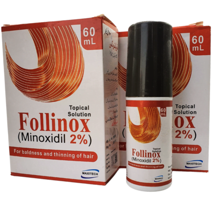 Follinox Topical solution 60mL MINOXIDIL 2%