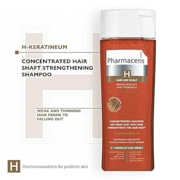 PHARMACERIS H-KERATINEUM Shampoo for Damaged Hair (250ml