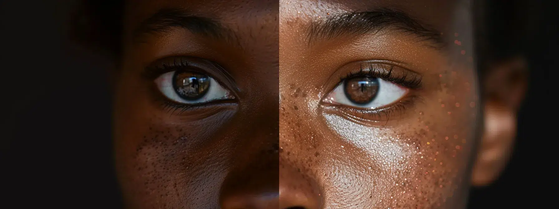 a vibrant, glowing skin tone after successful hyperpigmentation treatment.